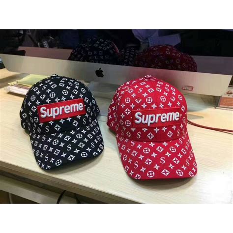 supreme lv hat|louis vuitton x supreme font.